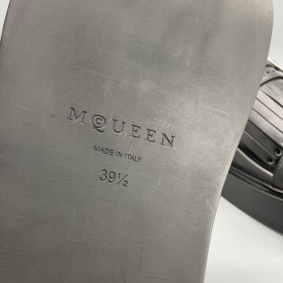 NEW Alexander McQueen Women’s Sunny Slide Sandals Black Size 9.5 - Picture 5 of 11